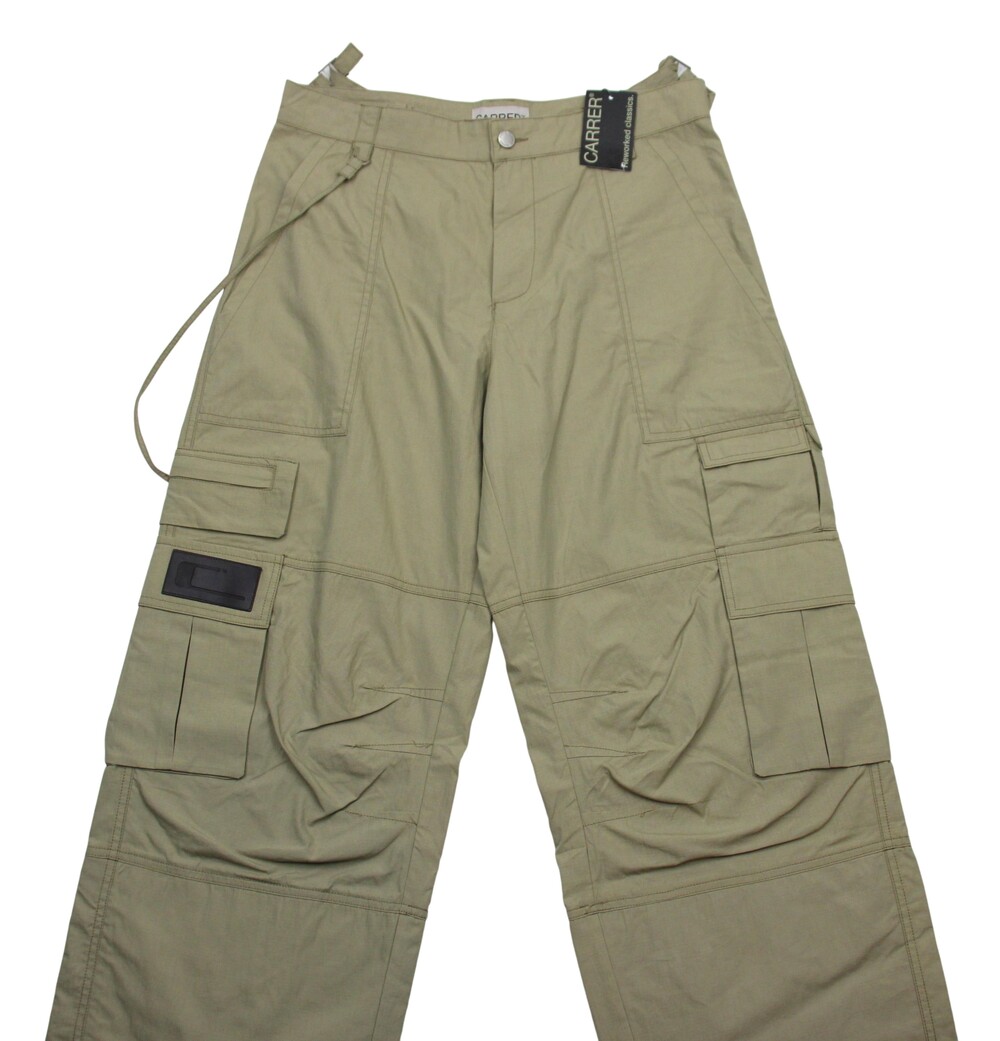 Carrer Cargo Pants Mens L Beige Cobalt Cargo Adjustable Waist Pockets Spain